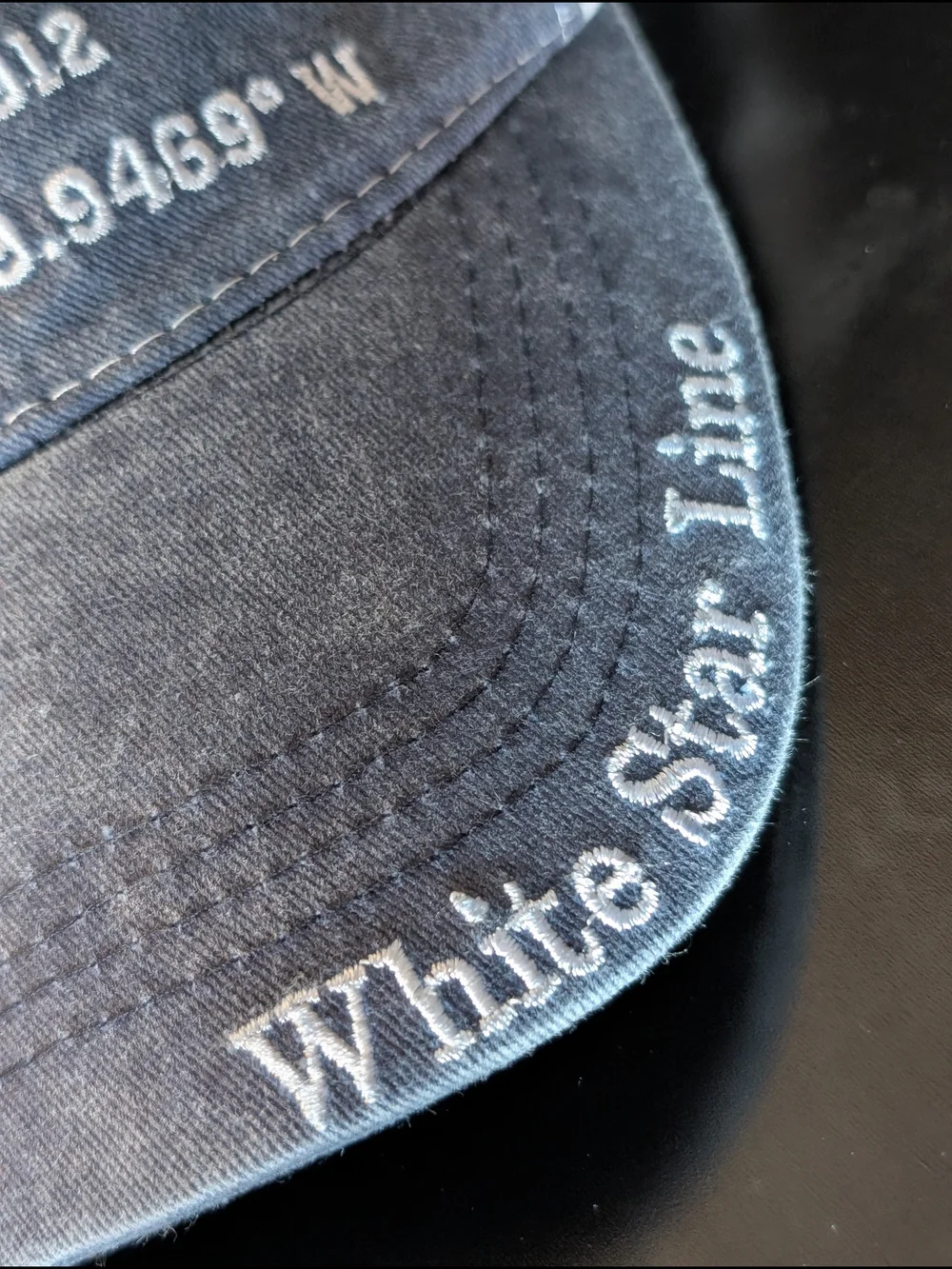 Titanic White Star Line Navy Baseball Cap
